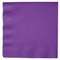 Party Central 3-Ply Solid Disposable Party Beverage Napkins - 5" - Amethyst Purple - Club Pack of 500